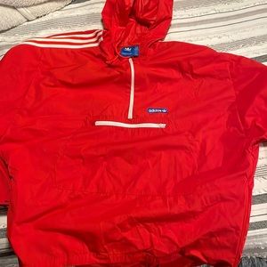 Adidas Windbreaker Rain Jacket Pullover Poncho Size XL